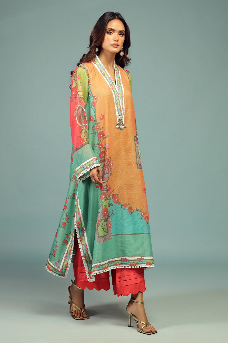 Wardha Saleem | Luxury Pret Traditional Wear | AFSANEH SHIRT WITH DUPATTA ( 2 PC) - Ladies Clothes 