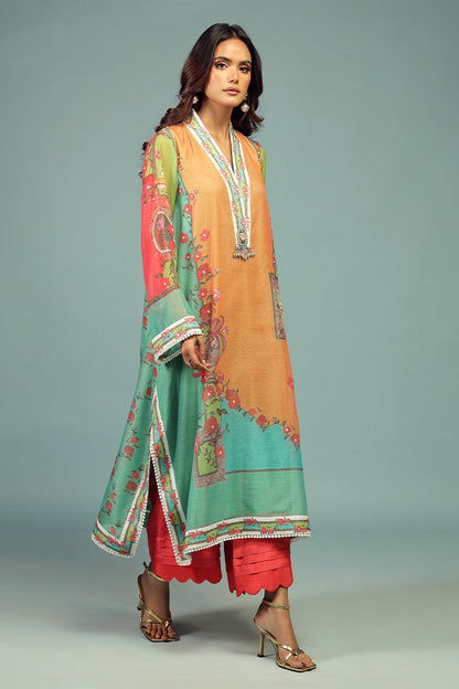 Wardha Saleem | Luxury Pret Traditional Wear | AFSANEH SHIRT WITH DUPATTA ( 2 PC) - Ladies Clothes 