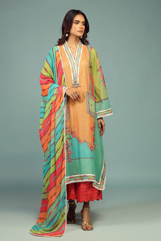 Wardha Saleem | Luxury Pret Traditional Wear | AFSANEH SHIRT WITH DUPATTA ( 2 PC) - Ladies Clothes 