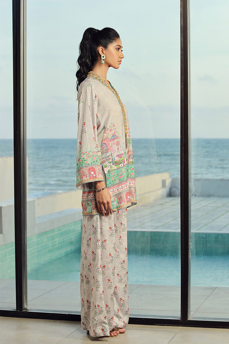 Wardha Saleem | Luxury Pret Fusion Wear | LILA (2PC) - Ladies Clothes 