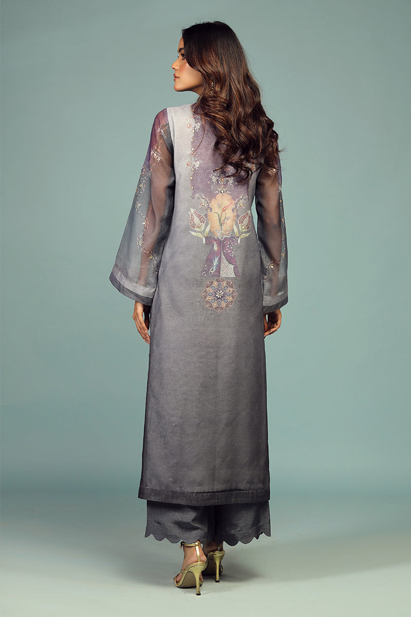 Wardha Saleem | Luxury Pret Traditional Wear | DARVESH SHIRT WITH DUPATTA ( 2 PC) - Ladies Clothes 