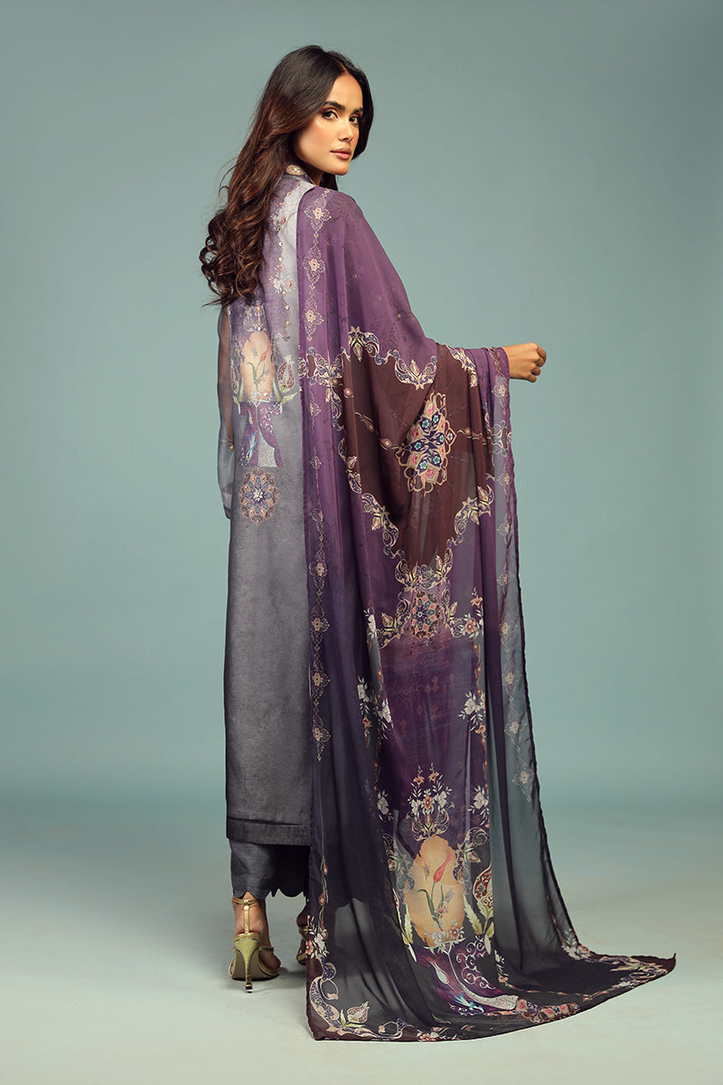 Wardha Saleem | Luxury Pret Traditional Wear | DARVESH SHIRT WITH DUPATTA ( 2 PC) - Ladies Clothes 