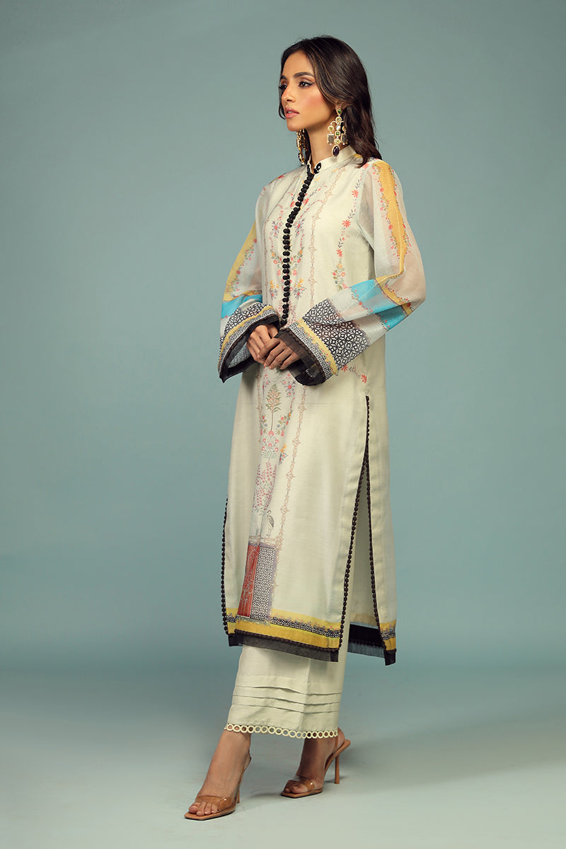 Wardha Saleem | Luxury Pret Traditional Wear | BARAHDARI SHIRT WITH DUPATTA ( 2 PC) - Ladies Clothes 