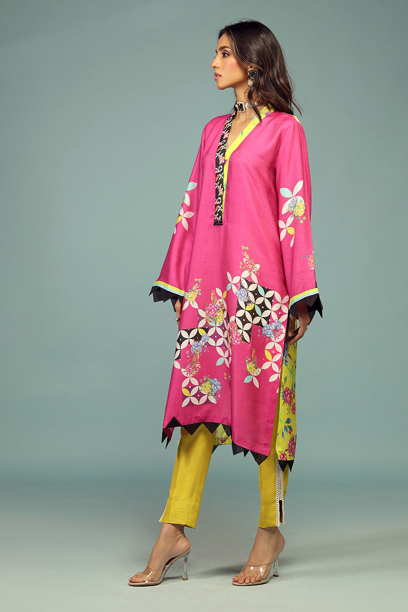 Wardha Saleem | Luxury Pret Traditional Wear | SHIKARGAH SHIRT WITH DUPATTA ( 2 PC) - Ladies Clothes 
