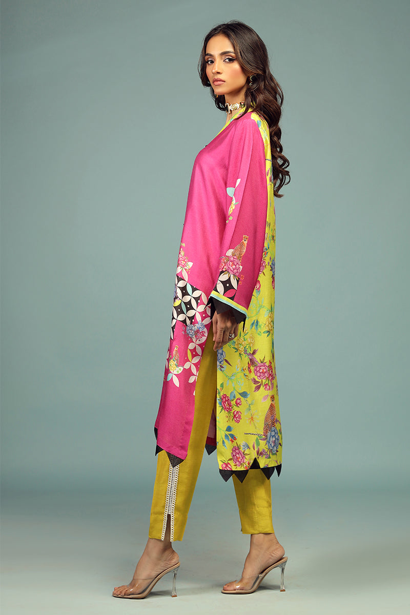 Wardha Saleem | Luxury Pret Traditional Wear | SHIKARGAH SHIRT WITH DUPATTA ( 2 PC) - Ladies Clothes 
