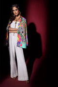 Wardha Saleem | Luxury Pret Fusion Wear | SAFARI JACKET WITH JUMPSUIT (2PC) - Ladies Clothes 