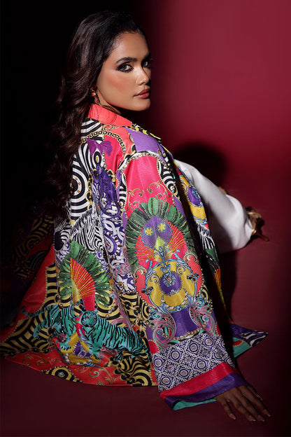 Wardha Saleem | Luxury Pret Fusion Wear | SAFARI JACKET WITH JUMPSUIT (2PC) - Ladies Clothes 