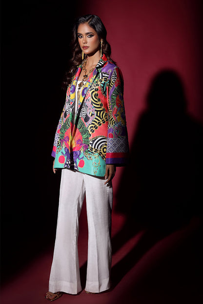 Wardha Saleem | Luxury Pret Fusion Wear | SAFARI JACKET WITH JUMPSUIT (2PC) - Ladies Clothes 