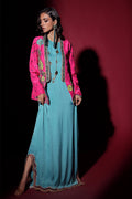 Wardha Saleem | Luxury Pret Fusion Wear | IVY JACKET WITH DRAPE (2PC) - Ladies Clothes 