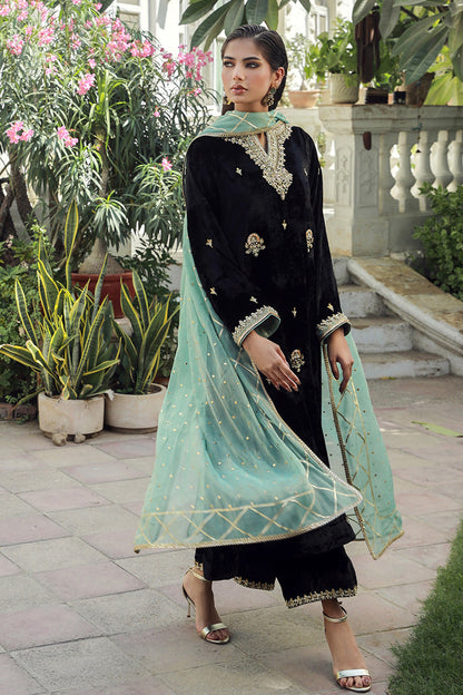 Sana Abbas | Velvet Formals | BLACK JADE - Ladies Clothes - Maria Faisal