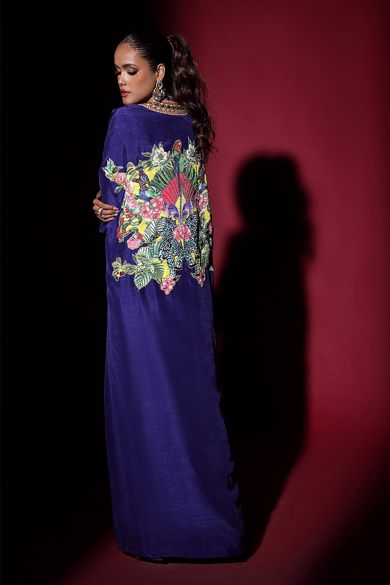 Wardha Saleem | Luxury Pret Fusion Wear | NOVA CAPE WITH DRAPE (2PC) - Ladies Clothes 