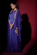 Wardha Saleem | Luxury Pret Fusion Wear | NOVA CAPE WITH DRAPE (2PC) - Ladies Clothes 