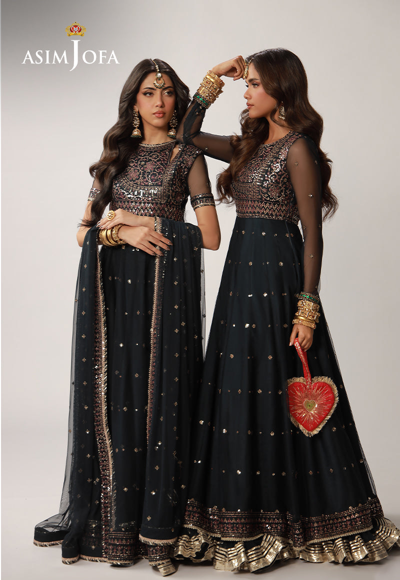 Asim Jofa | Layaan Festive Collection | AJULO-02 - Formal Dress - available at Maria Faisal in UK and USA.