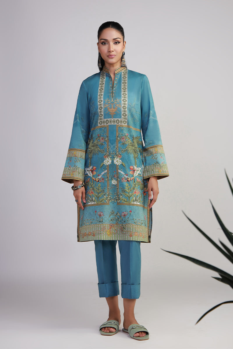 Shamaeel Ansari | Bagh e Bahar Lawn | Firoza bagh - Luxury Dress - available at Maria Faisal in UK and USA.