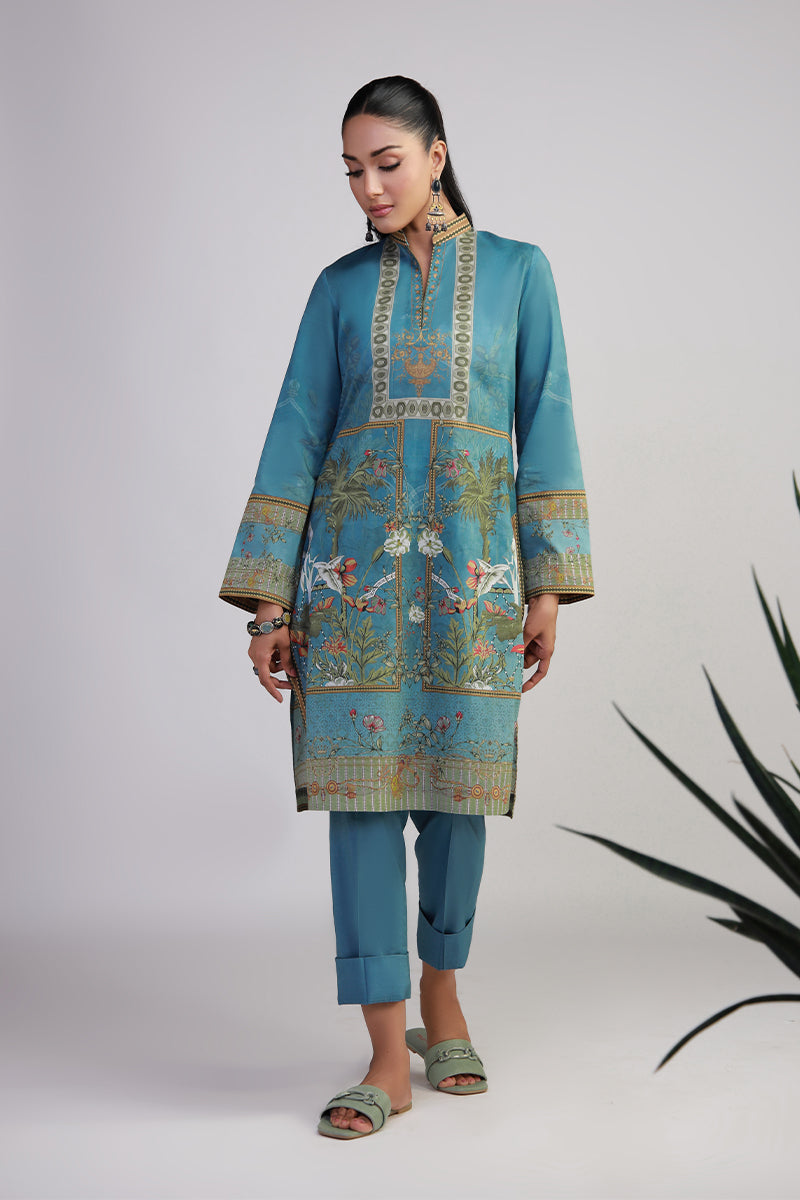 Shamaeel Ansari | Bagh e Bahar Lawn | Firoza bagh - Luxury Dress - available at Maria Faisal in UK and USA.