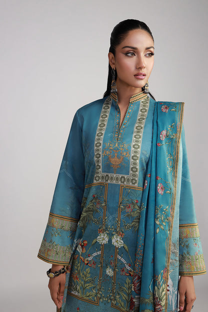 Shamaeel Ansari | Bagh e Bahar Lawn | Firoza bagh - Luxury Dress - available at Maria Faisal in UK and USA.