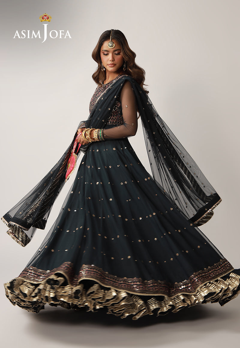 Asim Jofa | Layaan Festive Collection | AJULO-02 - Formal Dress - available at Maria Faisal in UK and USA.