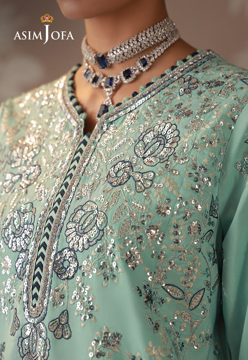 Asim Jofa | Zari Festive Collection | AJULD-09 - Formal Dress - available at Maria Faisal in UK and USA.