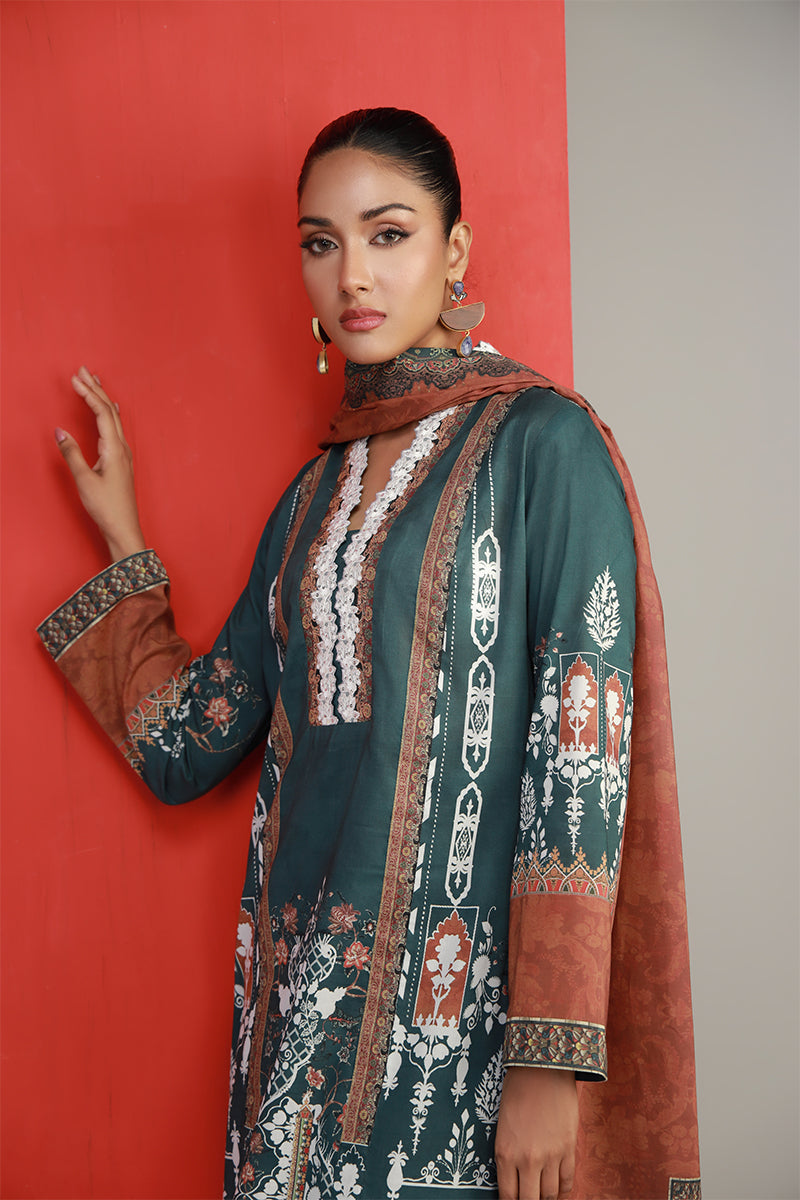 Shamaeel Ansari | Bagh e Bahar Lawn |Noor-e-Gul - Luxury Dress - available at Maria Faisal in UK and USA.