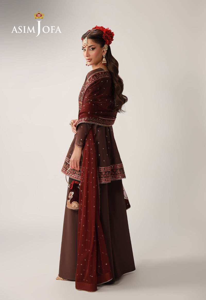 Asim Jofa | Layaan Festive Collection | AJULO-07 - Formal Dress - available at Maria Faisal in UK and USA.