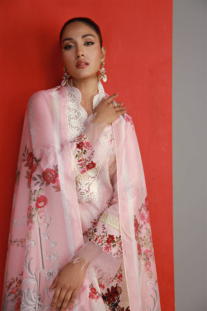 Shamaeel Ansari | Bagh e Bahar Lawn | Gulabo - Luxury Dress - available at Maria Faisal in UK and USA.