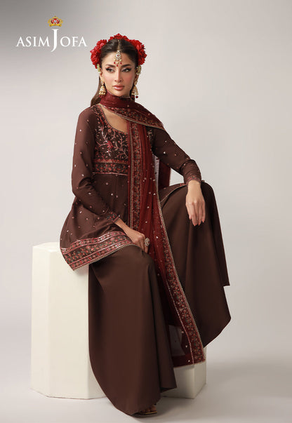 Asim Jofa | Layaan Festive Collection | AJULO-07 - Formal Dress - available at Maria Faisal in UK and USA.