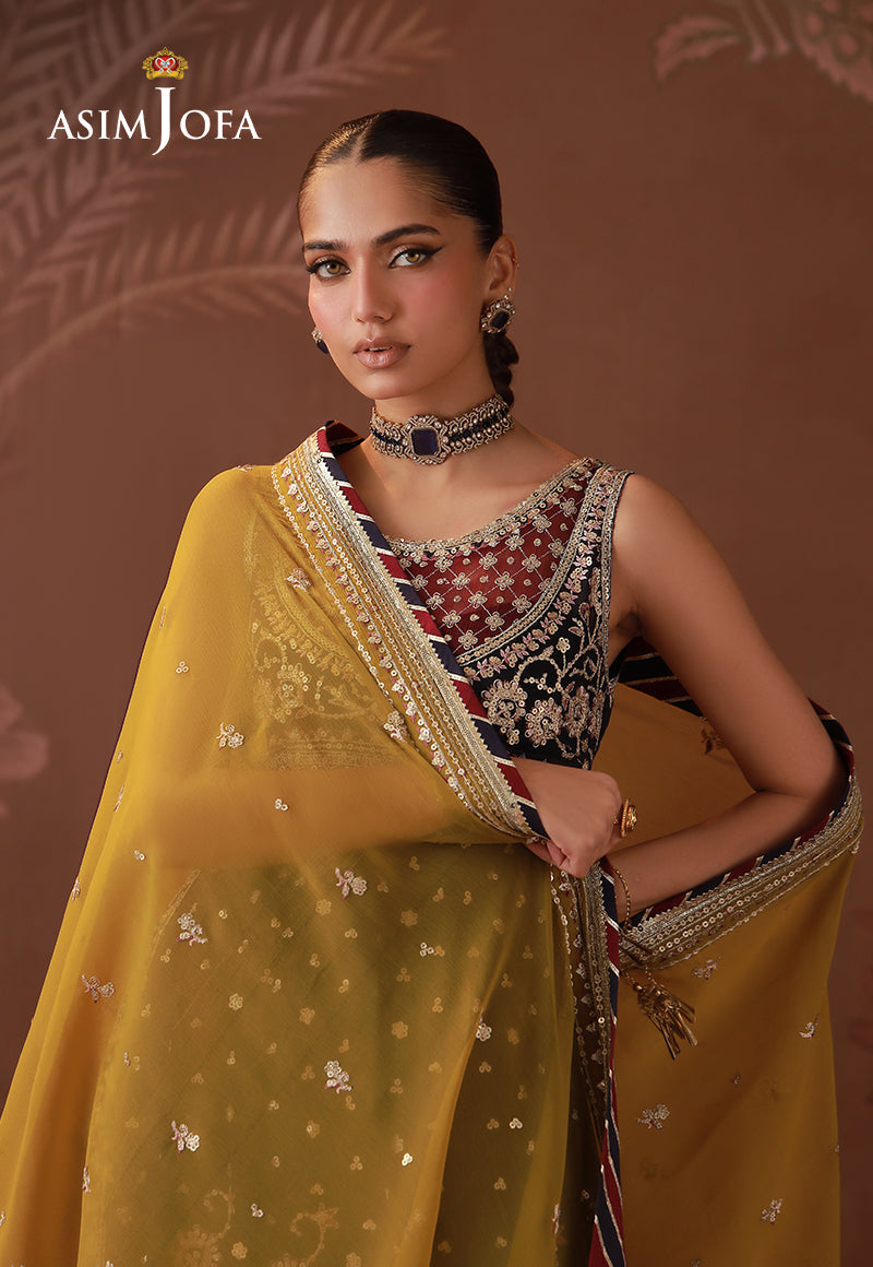 Asim Jofa | Zari Festive Collection | AJULD-01 - Formal Dress - available at Maria Faisal in UK and USA.