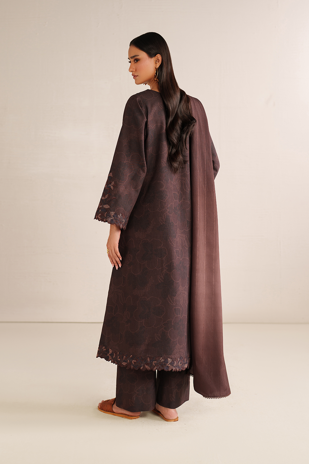 Iznik | Winter Chapter 25 | UE-574 Printed Khaddar - Casual Dress - available at Maria Faisal in UK and USA.