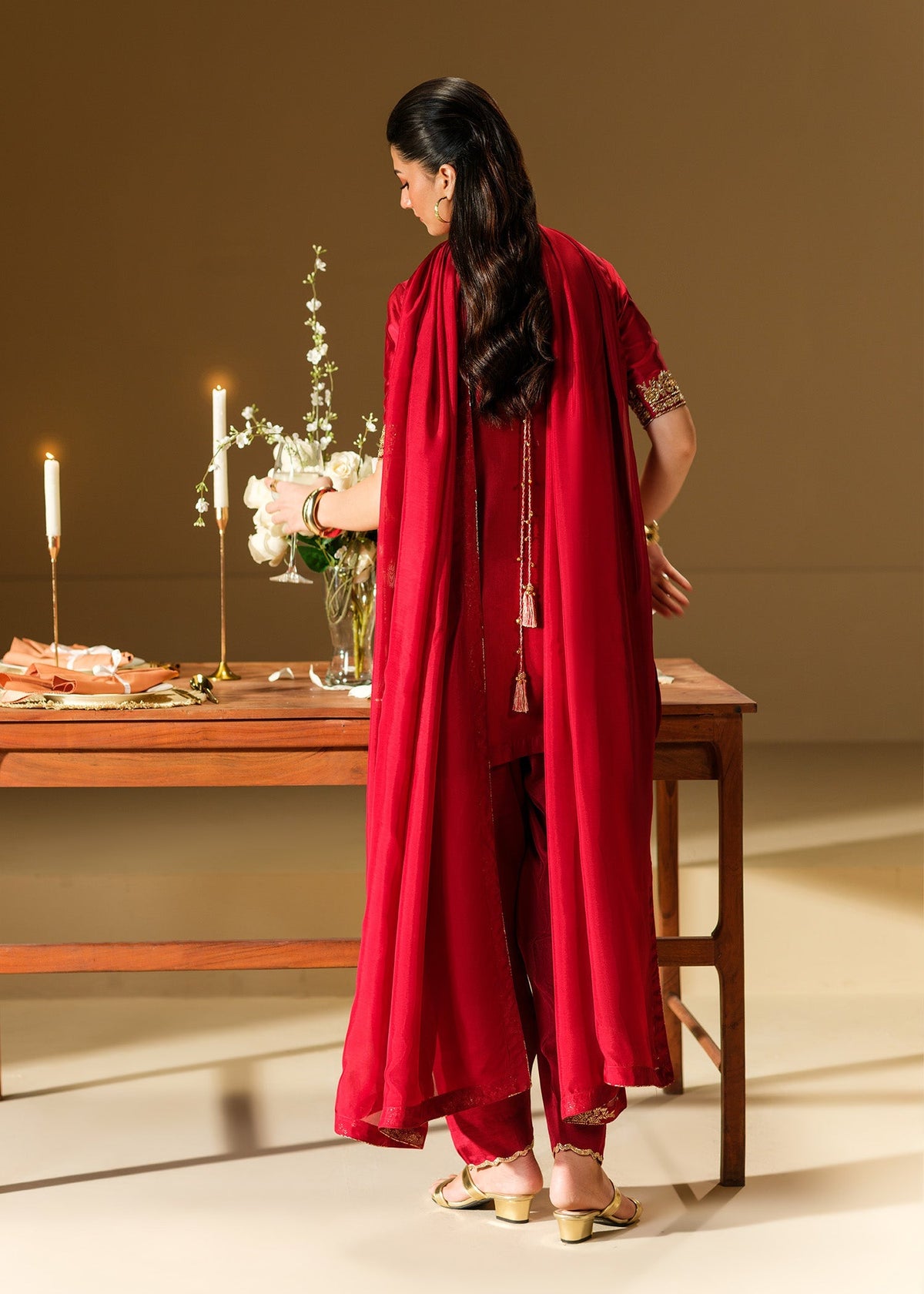 Mahum Asad | The Shadow Line | Radiance - Formal Dress - available at Maria Faisal in UK and USA.