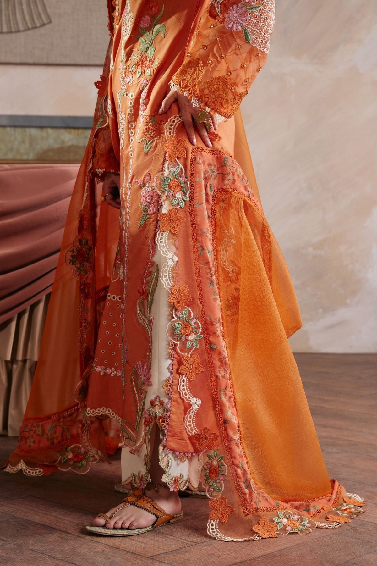 Maryam Hussain | Luxury Lawn 26 Vol 2 | Sharjeena - Luxury Dress - available at Maria Faisal in UK and USA.