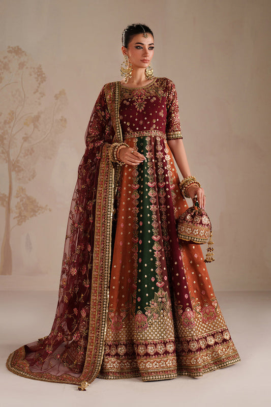 Baroque | Formals Collection | EMBROIDERED RAW SILK UF-4366 - Formal Dress - available at Maria Faisal in UK and USA.