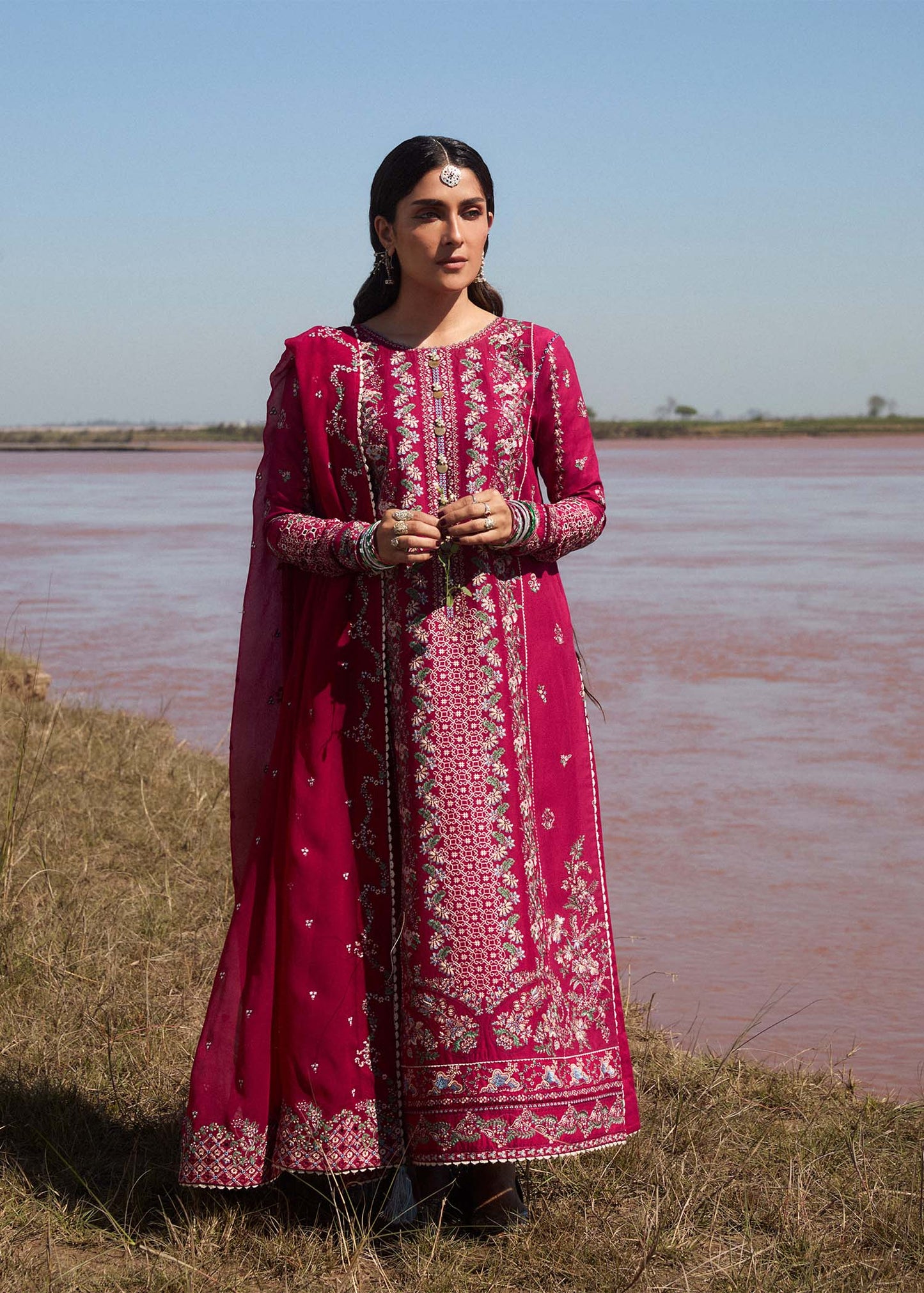 Hussain Rehar | Surkh Eid Pret’25 | Mehrunisa by Maria Faisal - Registered Vendor of : Hussain Rehar - type : Ladies Clothes - 100% original wedding dresses