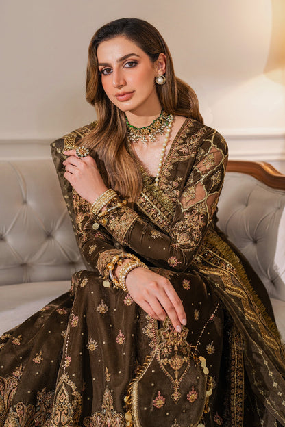 Baroque | Jahanara Luxury Velvet 23 | UF-749 - Designer Dress with Intricate embroidery and embellishments. Shop elegent wedding dress at Maria Faisal.