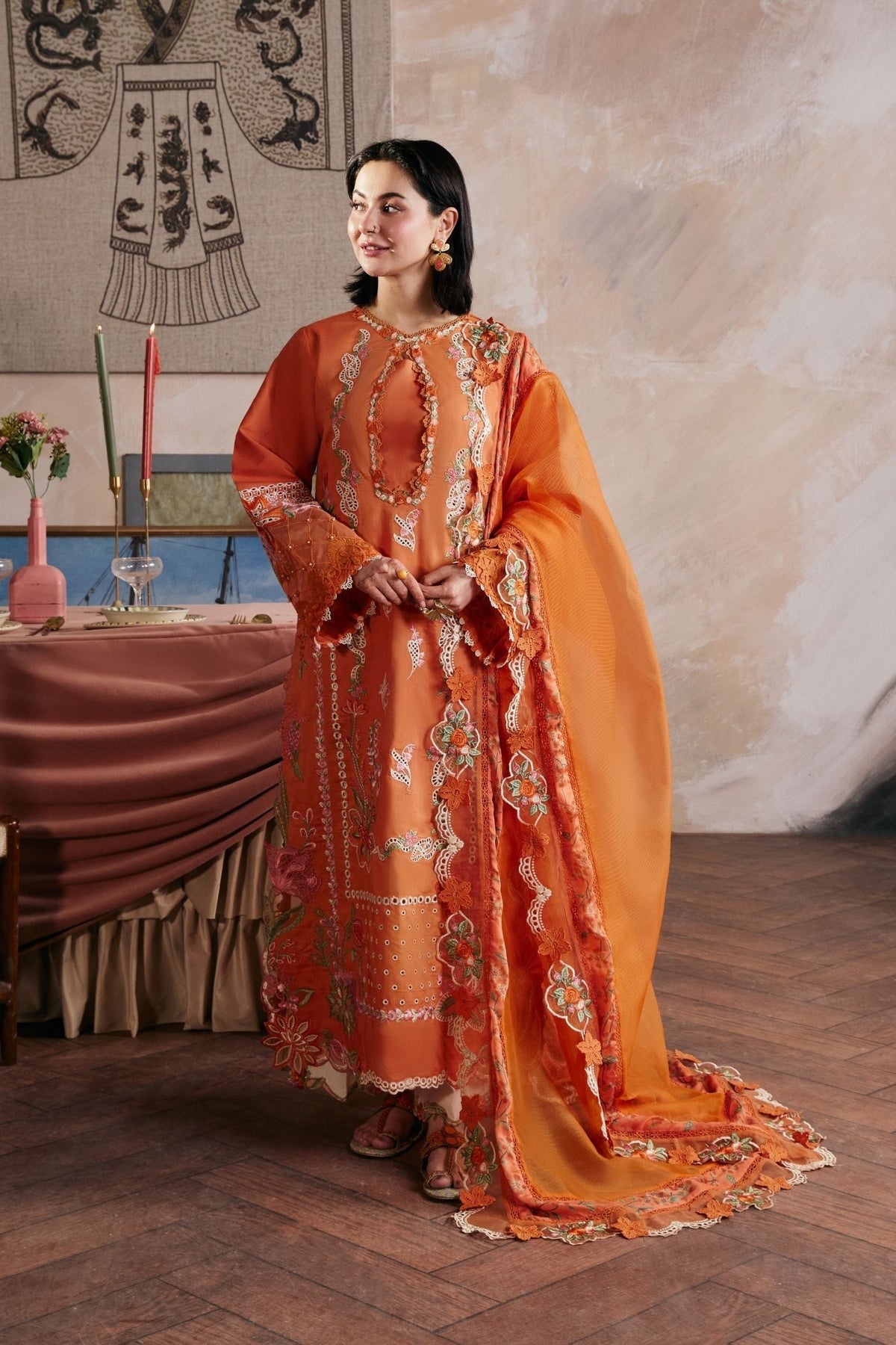 Maryam Hussain | Luxury Lawn 26 Vol 2 | Sharjeena - Luxury Dress - available at Maria Faisal in UK and USA.
