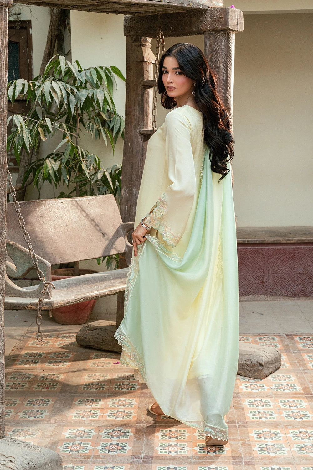 Azure | Vogue Formals | Daisy Dream - Formal Dress - available at Maria Faisal in UK and USA.