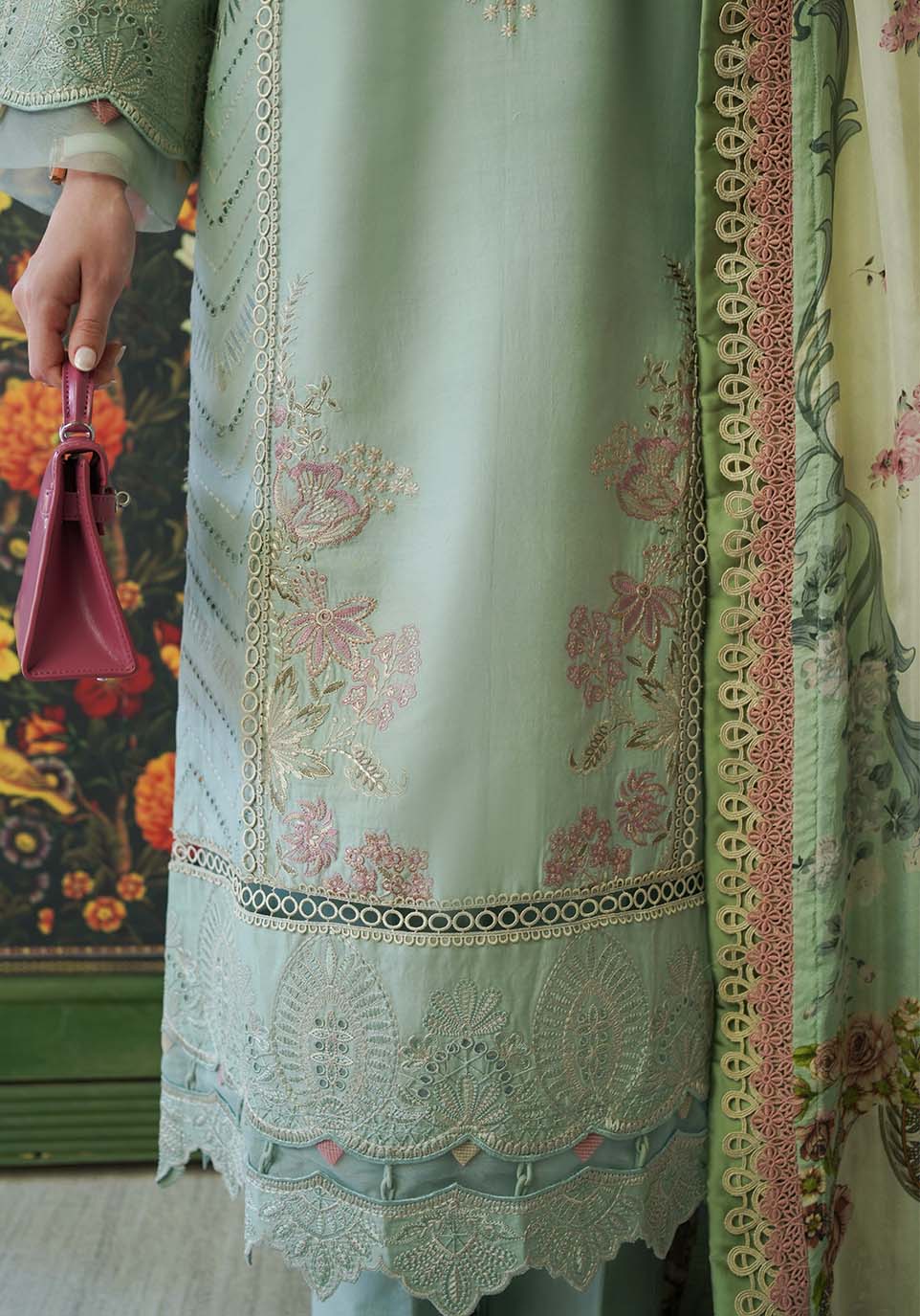 Zarqash | Tresor Luxury Lawn 24 | ZQT 009 GISELLE - Waniyas