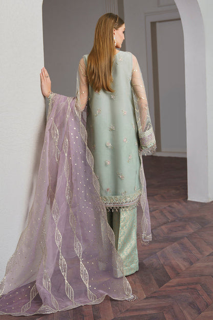 Baroque | Luxury Pret 24 | NET UF-515 - Designer Dress with Intricate embroidery and embellishments. Shop elegent wedding dress at Maria Faisal.