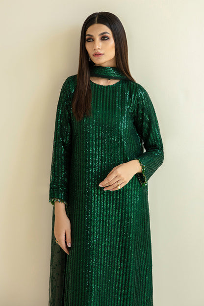 Baroque | Formals Collection | EMBROIDERED NET UF-386 - Formal Dress - available at Maria Faisal in UK and USA.