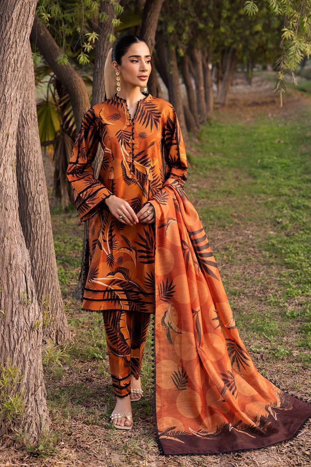 Alizeh | Sheen Lawn Prints 24 | MARIGOLD - Waniyas