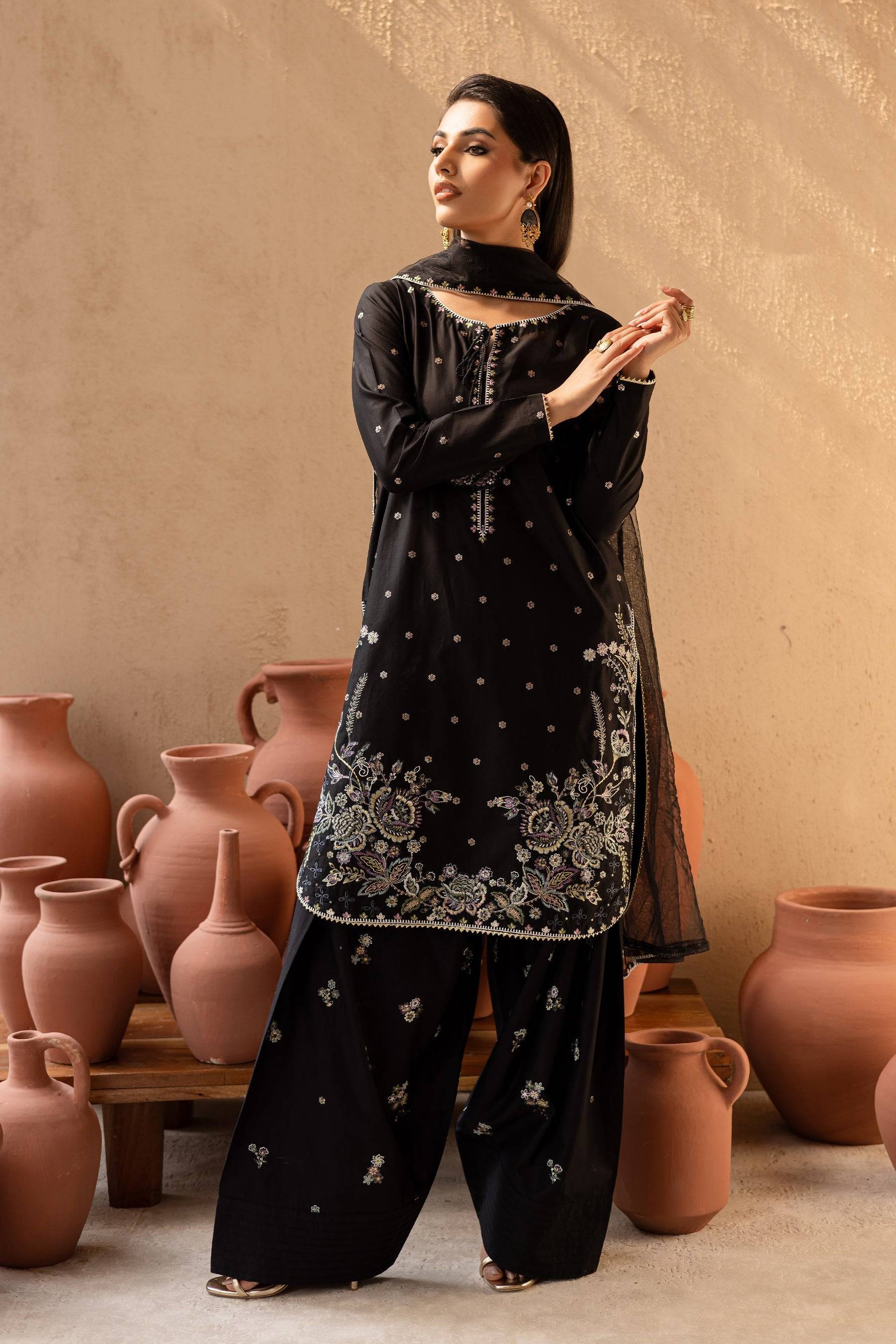 Batik | Nyra Embroidered Summer Solids | Varsha by Maria Faisal - Registered Vendor of : Batik - type : Ladies Clothes - 100% original wedding dresses