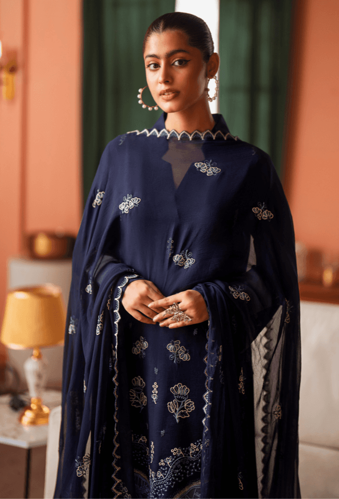 Humdum | Lala Rukh Lawn | Lalarukh - D08 by Maria Faisal - Registered Vendor of : Humdum - type : Ladies Clothes - 100% original wedding dresses