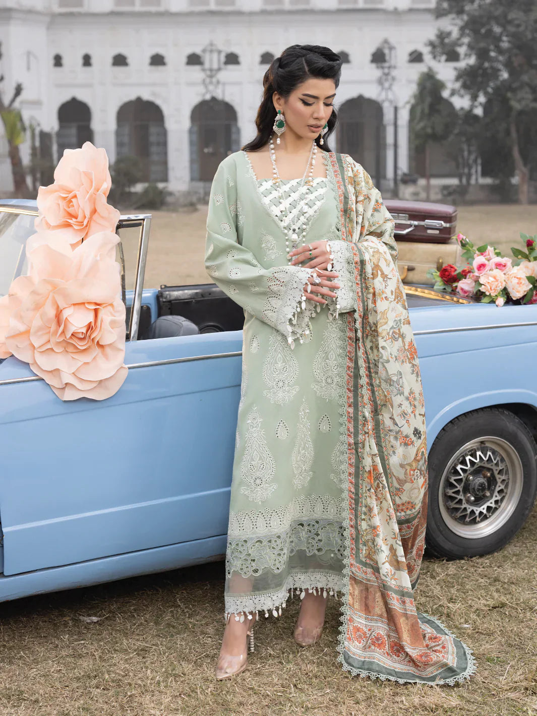 Faiza Faisal | Maya Luxury Lawn | Elena - Maria Faisal