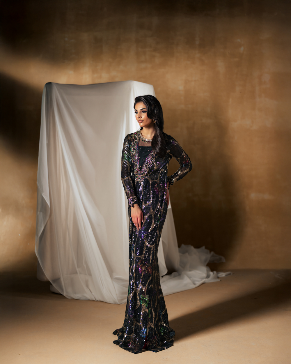 Vasal | Zyra Luxe Pret 26 | Midnight dazzle - Ladies Clothes - Maria Faisal
