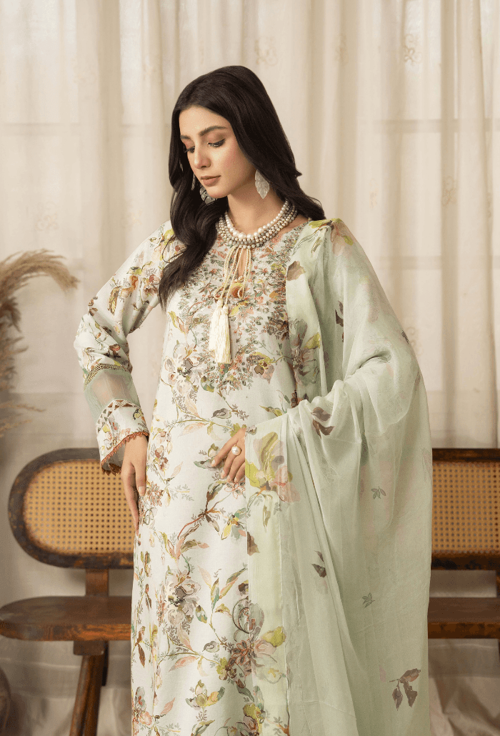 Humdum | Senora Lawn 25 | Senora - D09 by Maria Faisal - Registered Vendor of : Humdum - type : Ladies Clothes - 100% original wedding dresses