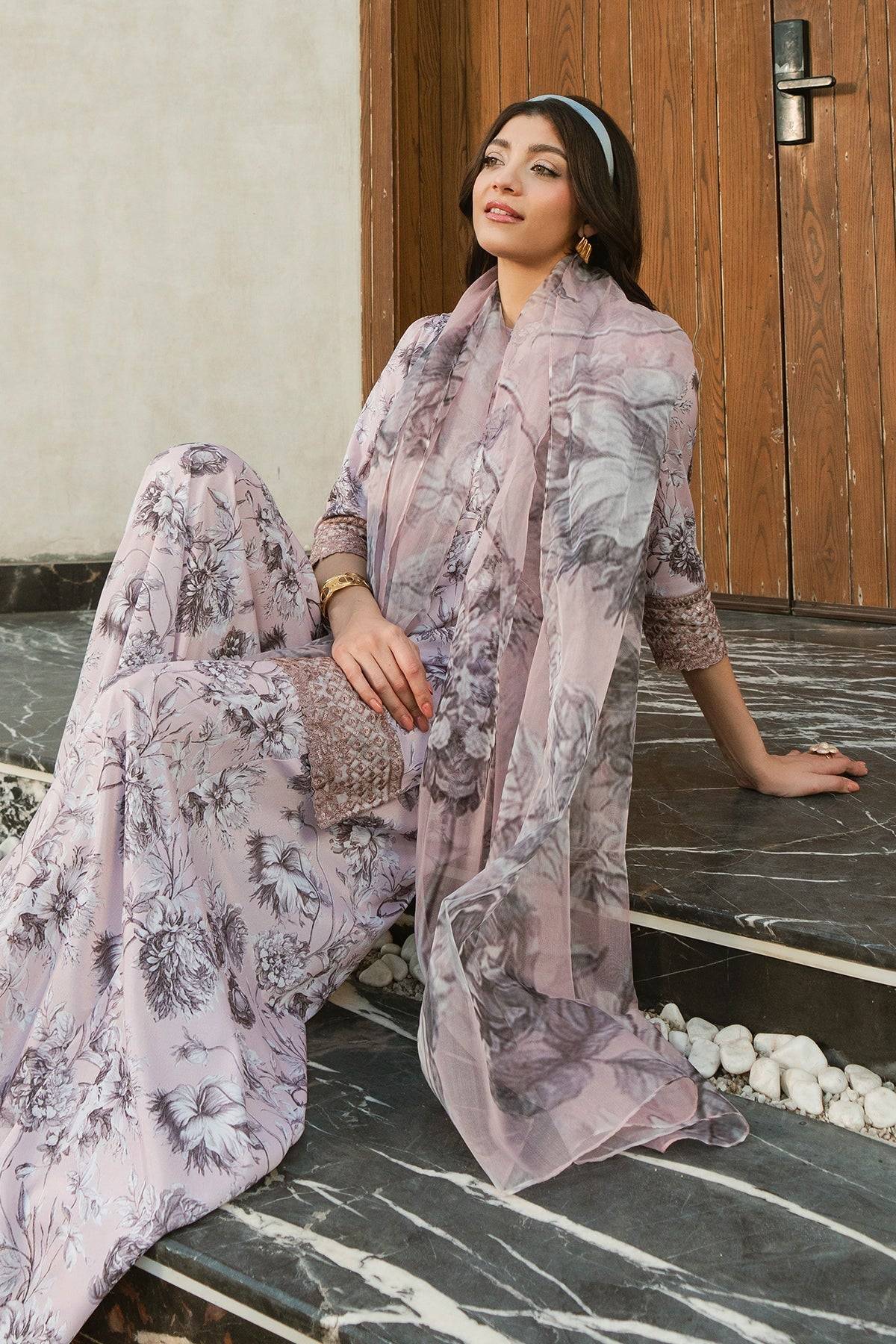 Fahad Hussayn | Lawn Banger | Allium Bloom by Maria Faisal - Registered Vendor of : Erum Khan - type : Ladies Clothes - 100% original wedding dresses
