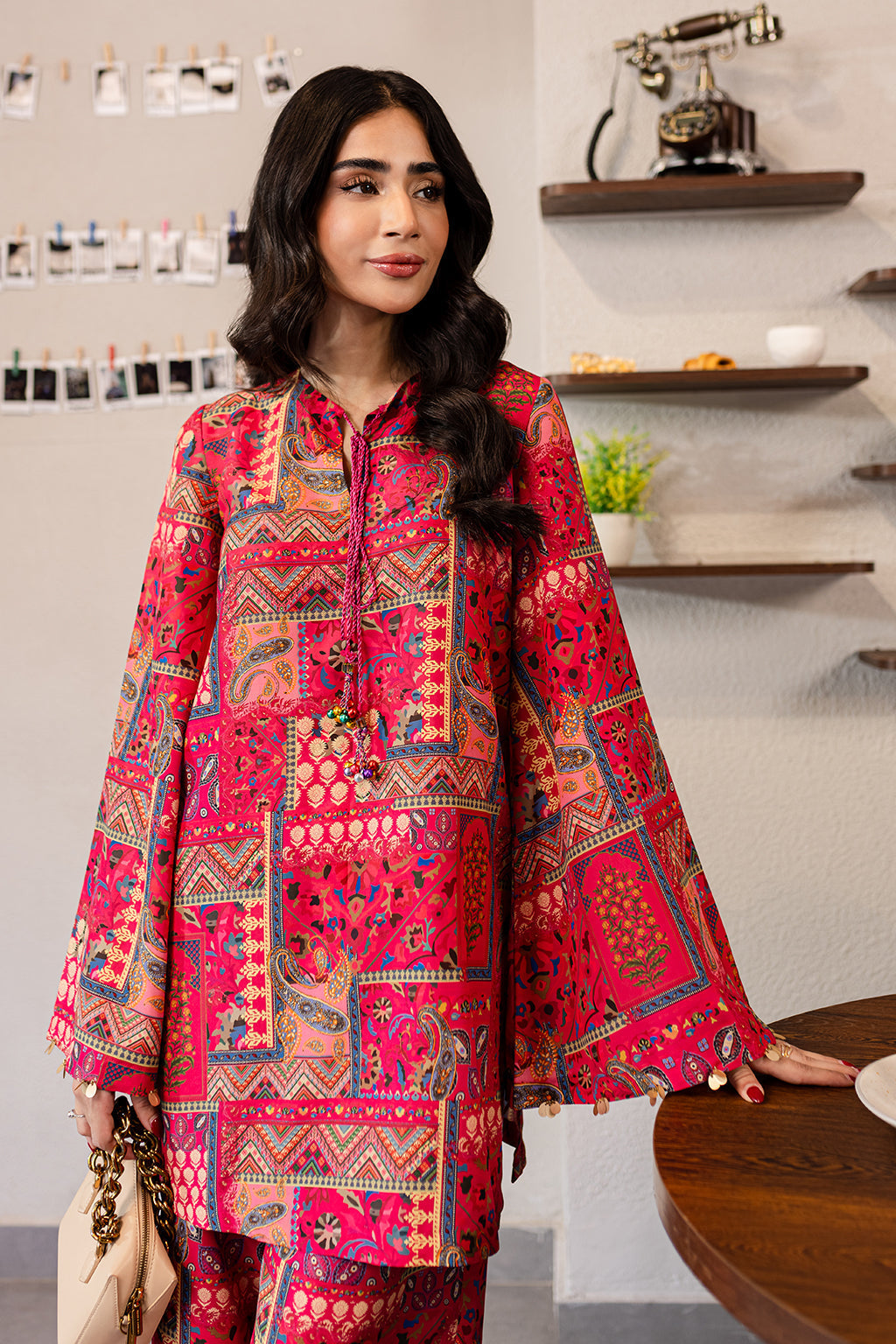 Vanya | Co Ords | CO-86 - Casual Dress - available at Maria Faisal in UK and USA.
