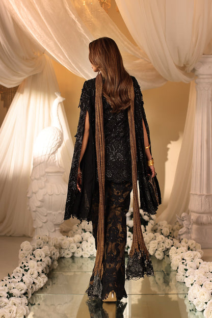 Musferah Saad | Casa Blance |Noir Symphony - Bridal Dress - available at Maria Faisal in UK and USA.