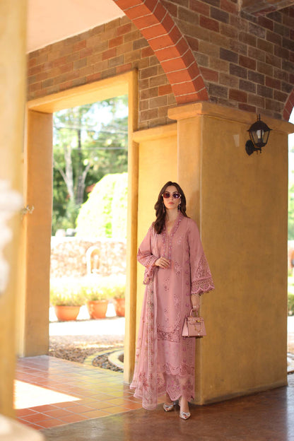 Saadia Asad | Luxury Eid Schiffli Laserkari 26 |D3 - B - Mirelle - Luxury Dress - available at Maria Faisal in UK and USA.