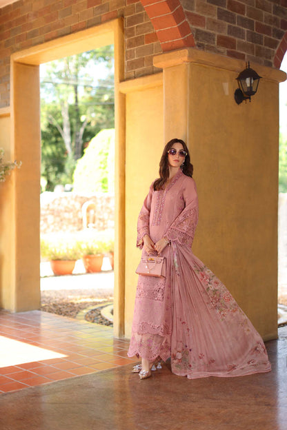 Saadia Asad | Luxury Eid Schiffli Laserkari 26 |D3 - B - Mirelle - Luxury Dress - available at Maria Faisal in UK and USA.