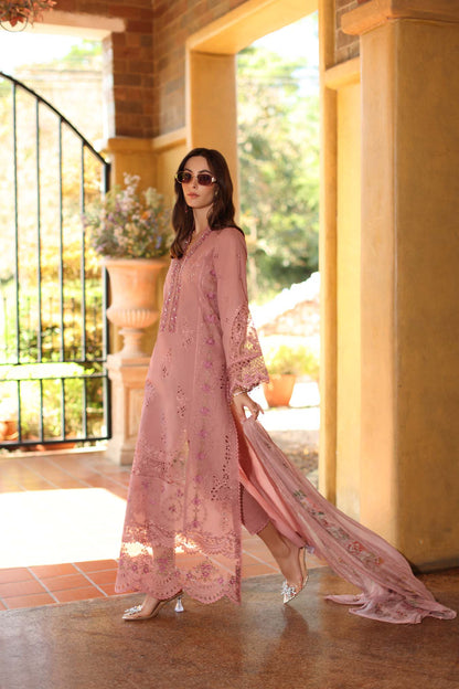 Saadia Asad | Luxury Eid Schiffli Laserkari 26 |D3 - B - Mirelle - Luxury Dress - available at Maria Faisal in UK and USA.